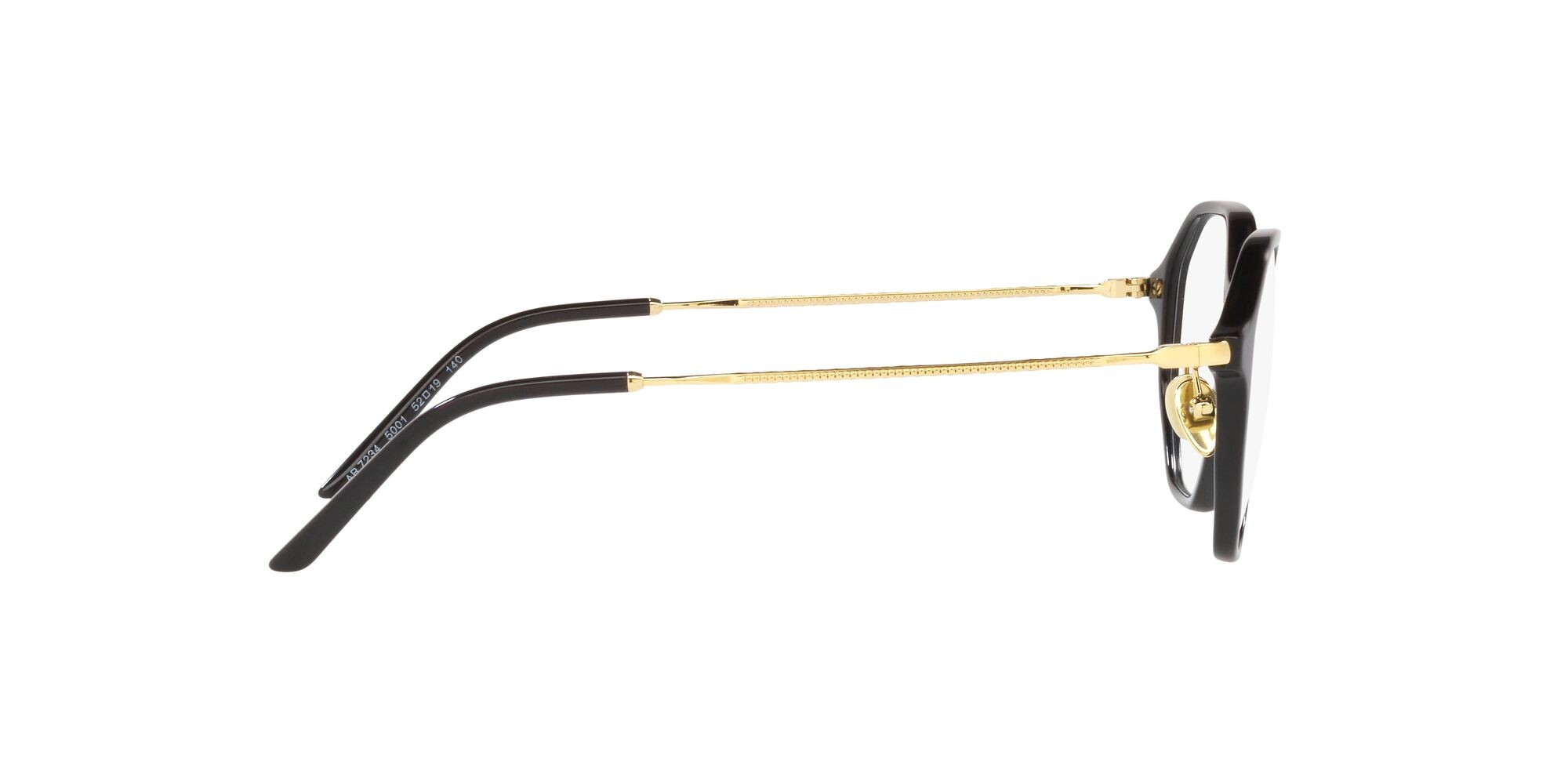 Brillen Giorgio Armani AR 7234 (5001) farbe nero form unregelmäßig gläser lente demo