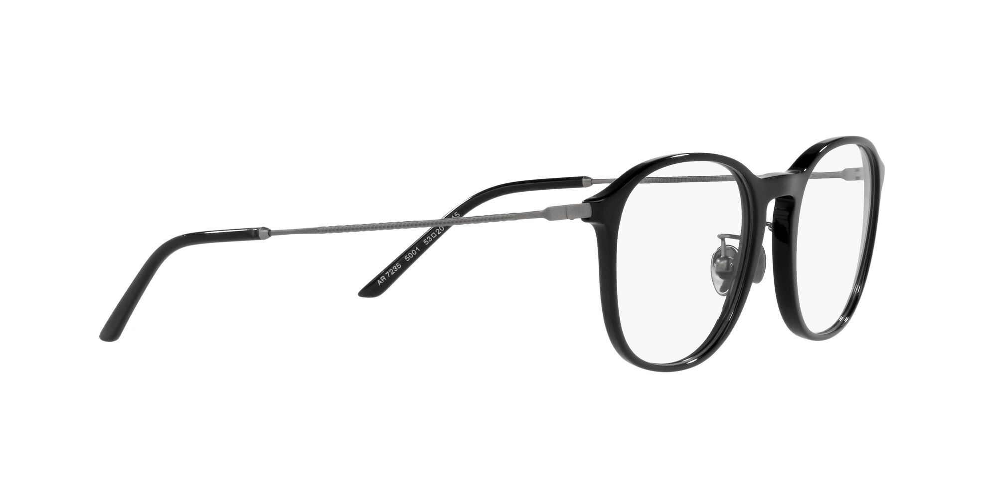 Brillen Giorgio Armani AR 7235 (5001) farbe nero form pantos gläser lente demo