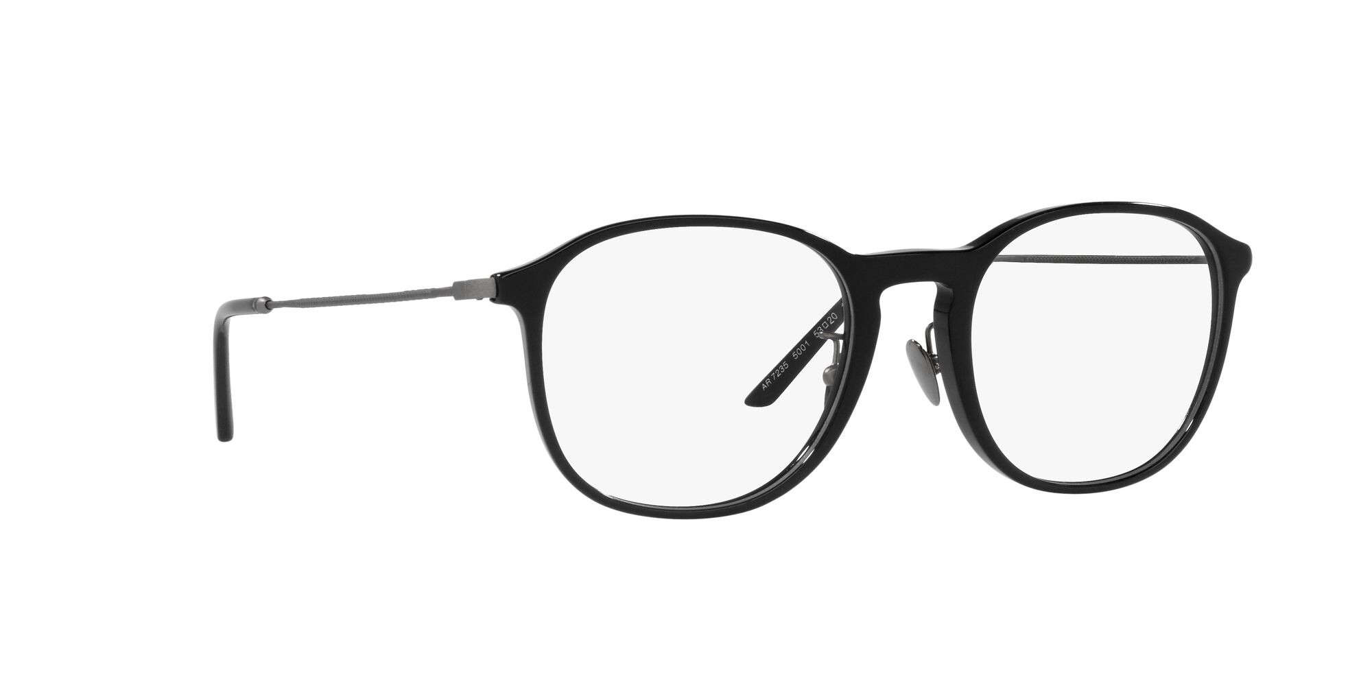 Brillen Giorgio Armani AR 7235 (5001) farbe nero form pantos gläser lente demo