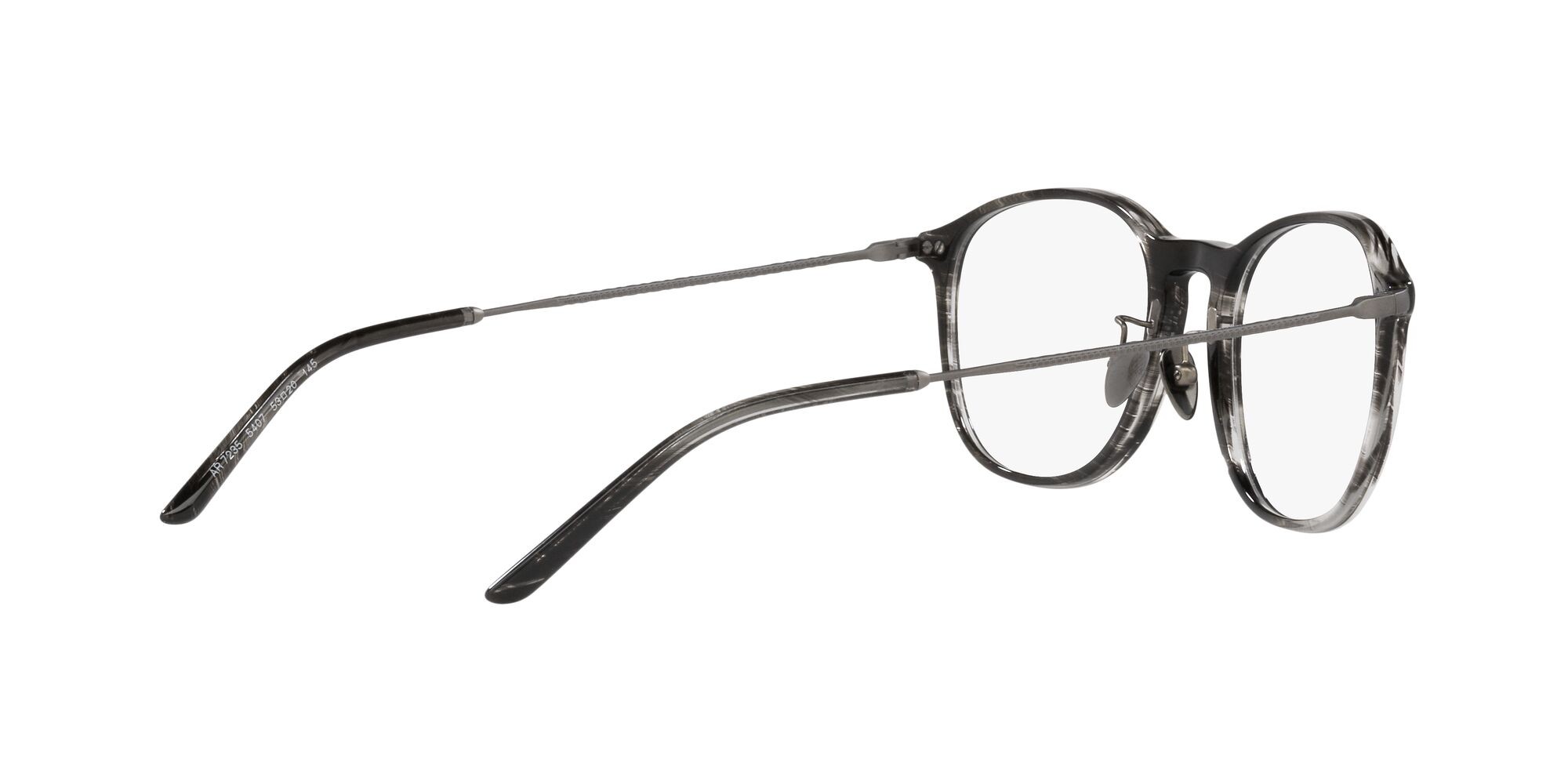 Brillen Giorgio Armani AR 7235 (5407) farbe striato grigio form pantos gläser lente demo