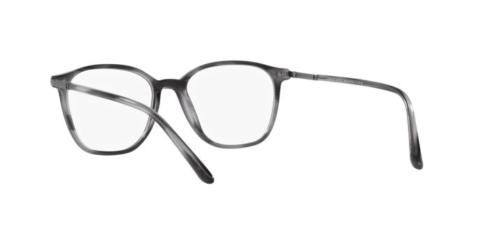 Brillen Giorgio Armani AR 7236 (5964) farbe striato grigio form quadratisch gläser lente demo