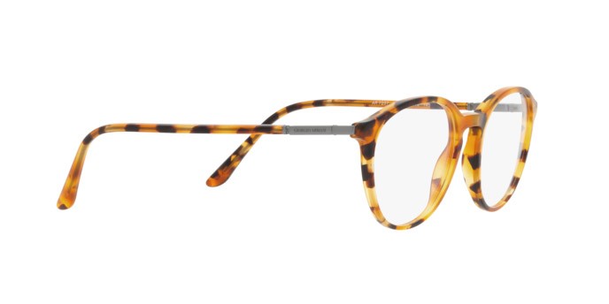 Brillen Giorgio Armani AR 7237 (5482) farbe havana rosso form pantos gläser lente demo