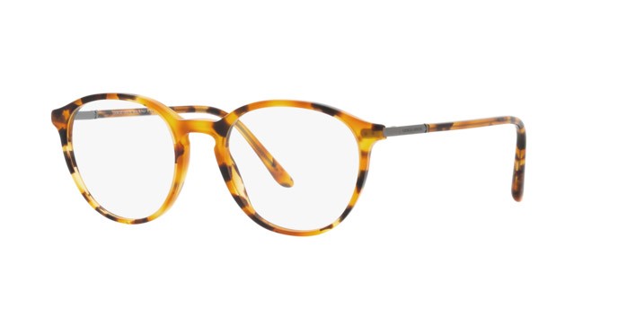 Brillen Giorgio Armani AR 7237 (5482) farbe havana rosso form pantos gläser lente demo