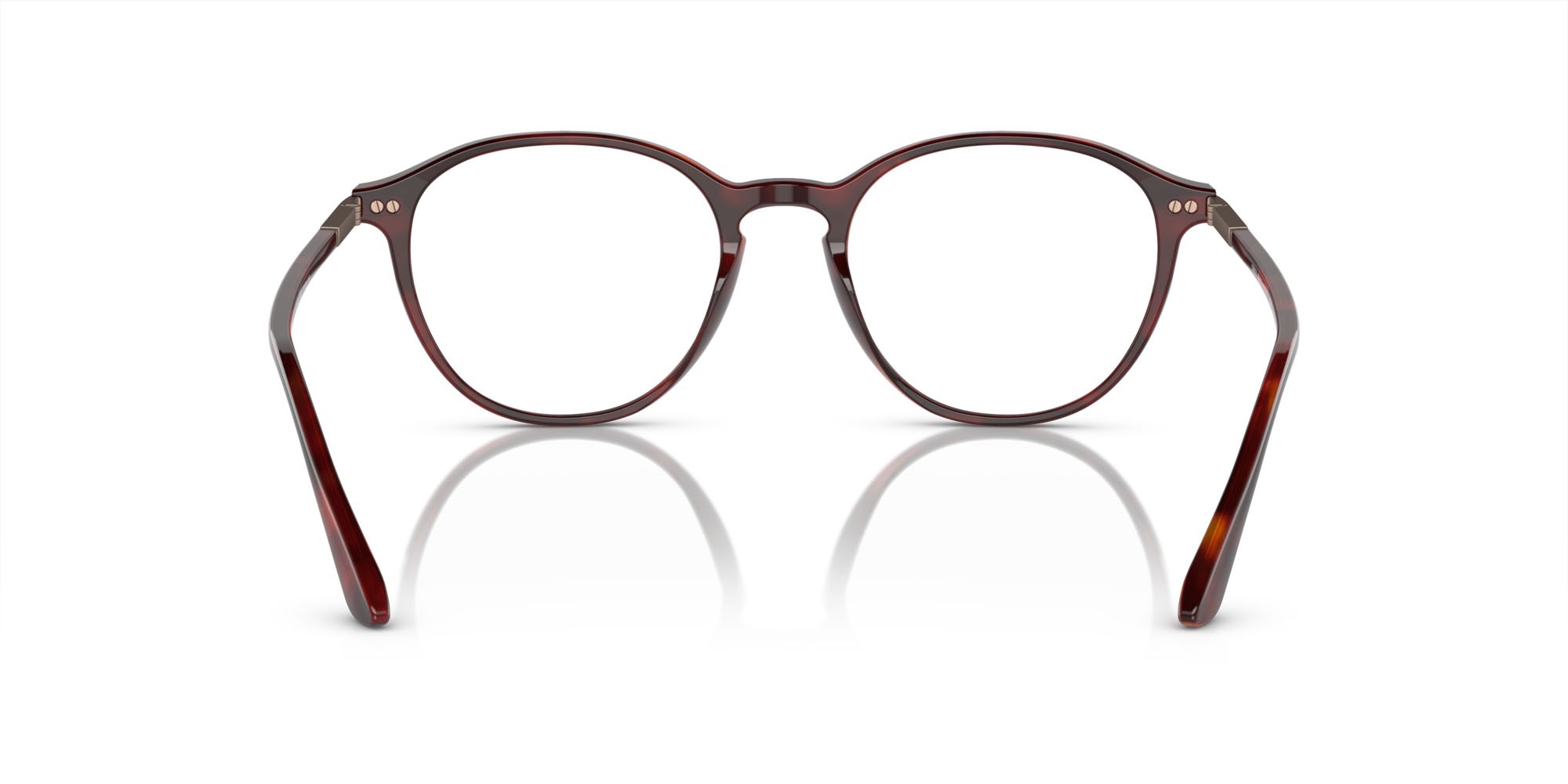 Brillen Giorgio Armani AR 7237 (5962) farbe havana rosso form pantos gläser lente demo