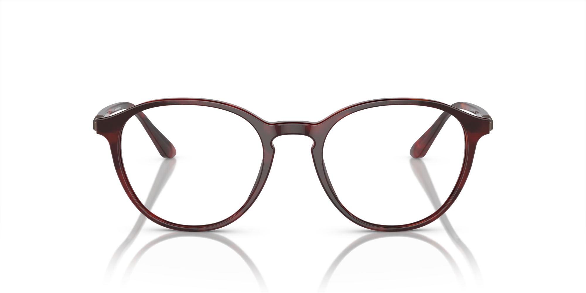 Brillen Giorgio Armani AR 7237 (5962) farbe havana rosso form pantos gläser lente demo