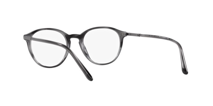 Occhiali da vista Giorgio Armani AR 7237 (5964) colore striato grigio forma pantos lenti lente demo