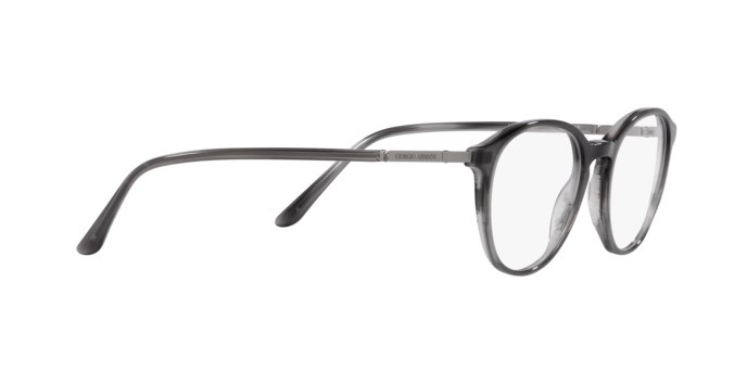 Occhiali da vista Giorgio Armani AR 7237 (5964) colore striato grigio forma pantos lenti lente demo