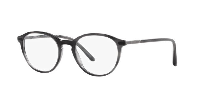 Occhiali da vista Giorgio Armani AR 7237 (5964) colore striato grigio forma pantos lenti lente demo
