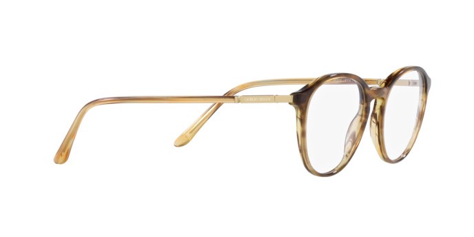 Brillen Giorgio Armani AR 7237 (6002) farbe striato marrone form pantos gläser lente demo