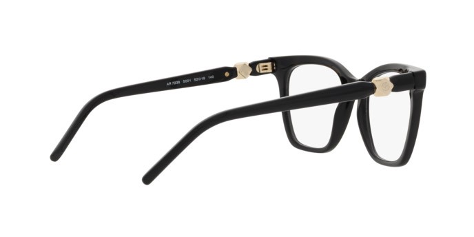 Occhiali da vista Giorgio Armani AR 7238 (5001) colore nero forma cat eye lenti lente demo