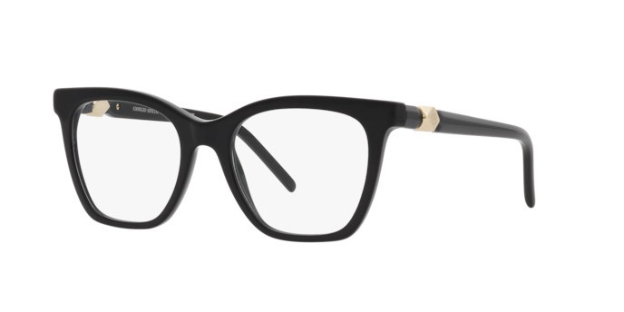 Occhiali da vista Giorgio Armani AR 7238 (5001) colore nero forma cat eye lenti lente demo