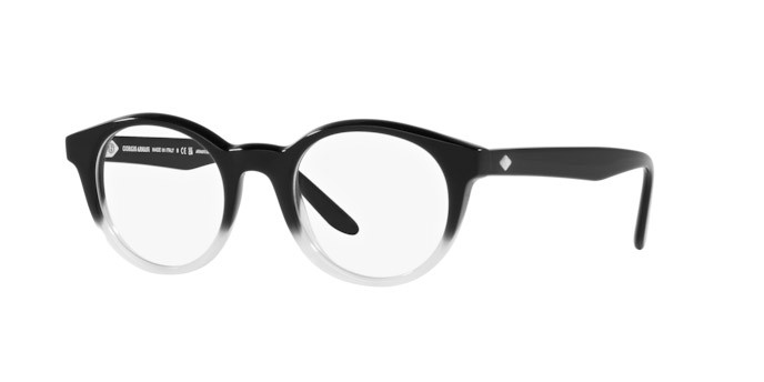 Brillen Giorgio Armani AR 7239 (5996) farbe gradient black/white form pantos gläser lente demo