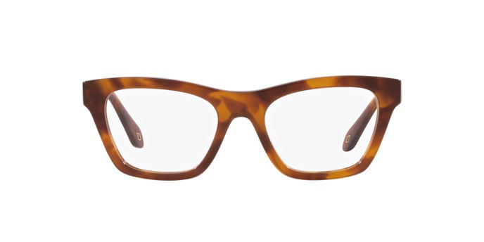 Eyeglasses Giorgio Armani AR 7240 (5988) color havana rosso shape cat eye lenses lente demo