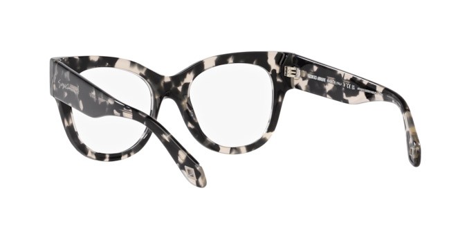 Brillen Giorgio Armani AR 7241 (5873) farbe havana grigio form cat-eye gläser lente demo
