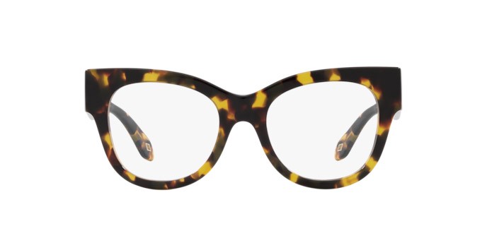 Occhiali da vista Giorgio Armani AR 7241 (5874) colore havana giallo forma cat eye lenti lente demo