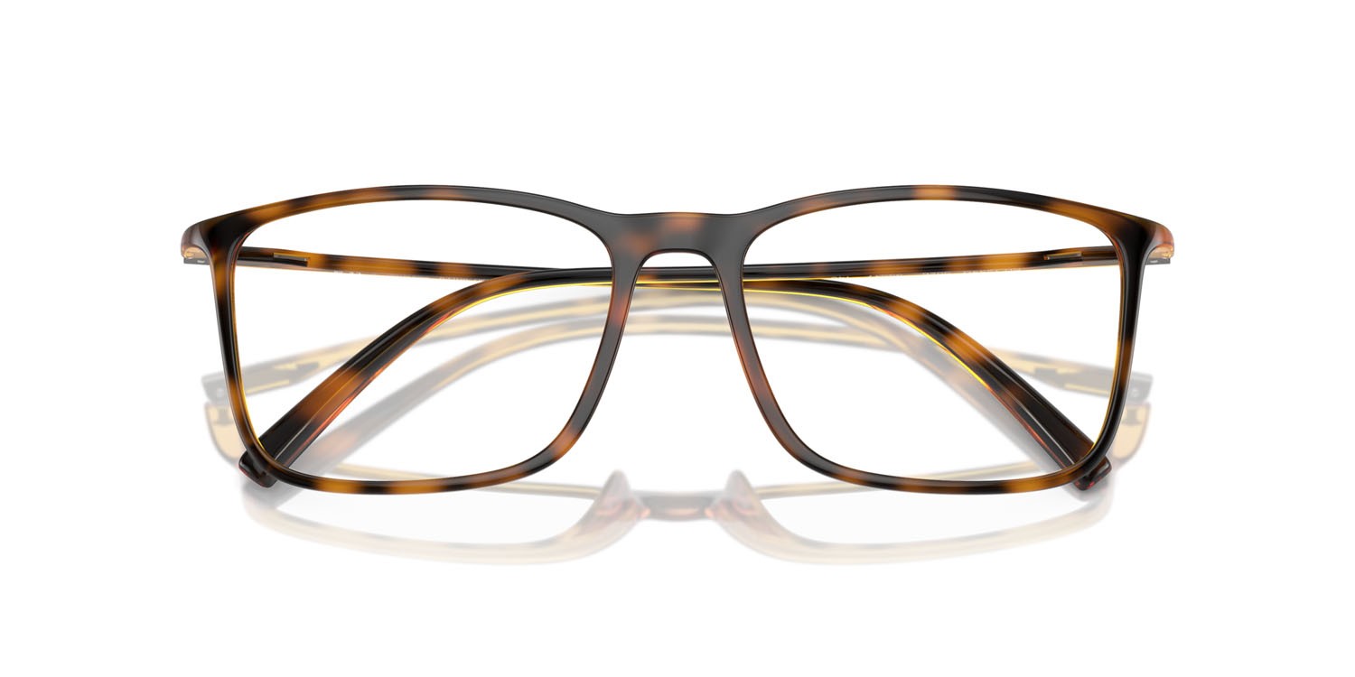 Brillen Giorgio Armani AR 7244U (5026) farbe havana form rechteckig gläser lente demo