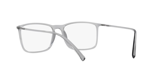 Occhiali da vista Giorgio Armani AR 7244U (5948) colore grigio trasparente forma rettangolare lenti lente demo