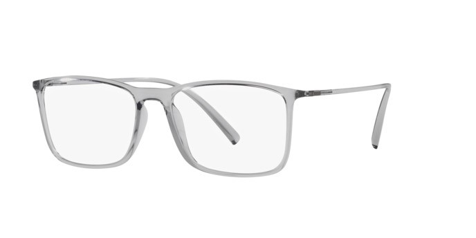 Occhiali da vista Giorgio Armani AR 7244U (5948) colore grigio trasparente forma rettangolare lenti lente demo