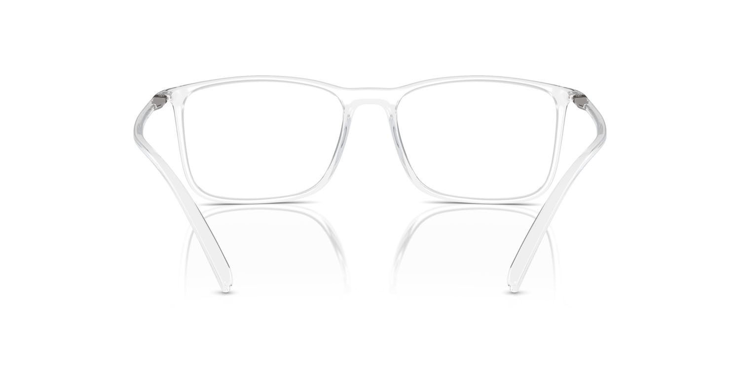 Occhiali da vista Giorgio Armani AR 7244U (6126) colore cristallo forma rettangolare lenti lente demo