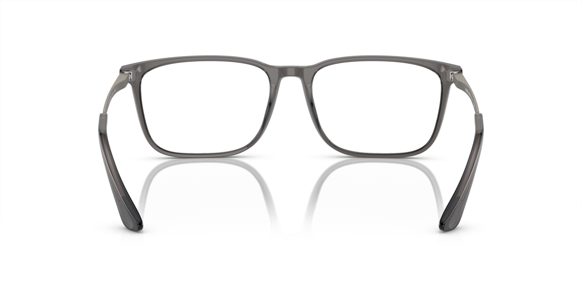 Eyeglasses Giorgio Armani AR 7249 (6036) color grigio trasparente shape rectangle lenses lente demo