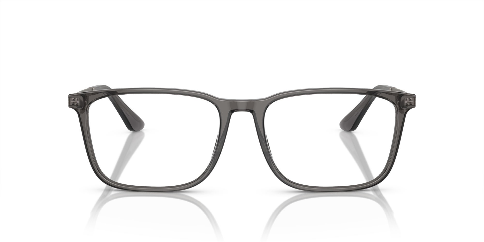Eyeglasses Giorgio Armani AR 7249 (6036) color grigio trasparente shape rectangle lenses lente demo