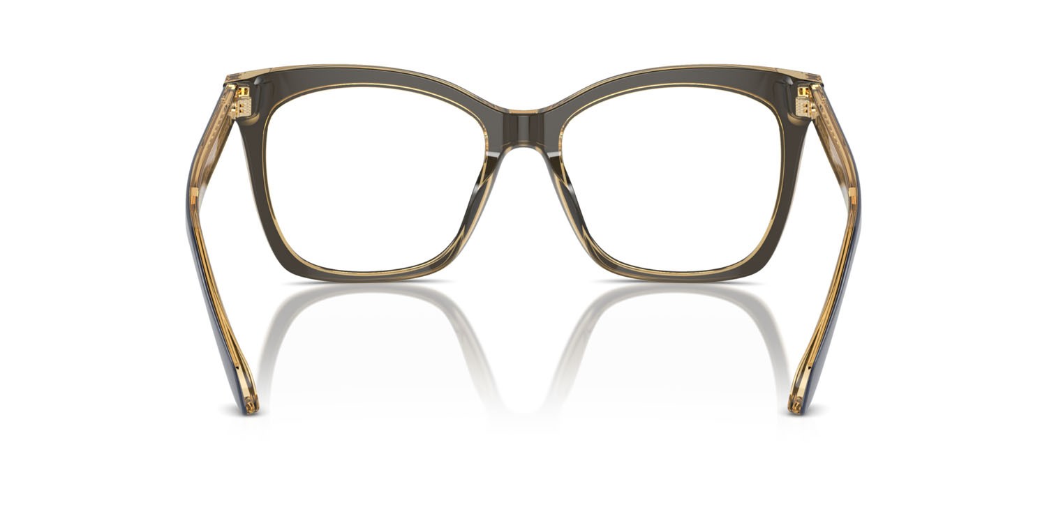 Occhiali da vista Giorgio Armani AR 7254U (6078) colore top blue/transparent yellow forma quadrato lenti lente demo