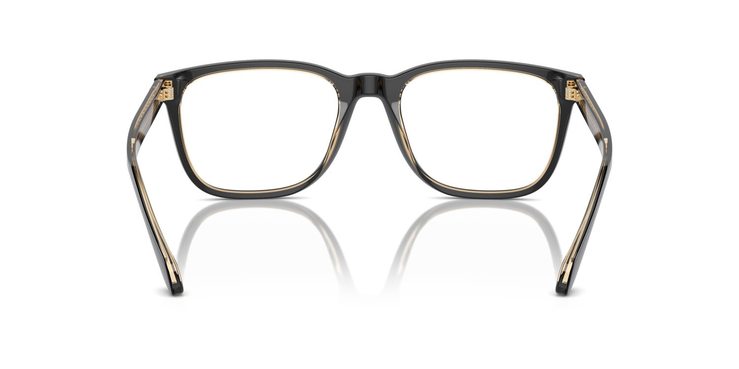 Eyeglasses Giorgio Armani AR 7255 (6084) color top black/transparent orange shape square lenses lente demo