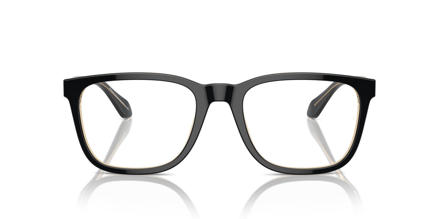 Eyeglasses Giorgio Armani AR 7255 (6084) color top black/transparent orange shape square lenses lente demo