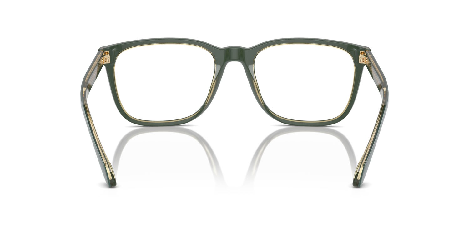 Eyeglasses Giorgio Armani AR 7255 (6086) color top green/olive transparent shape square lenses lente demo