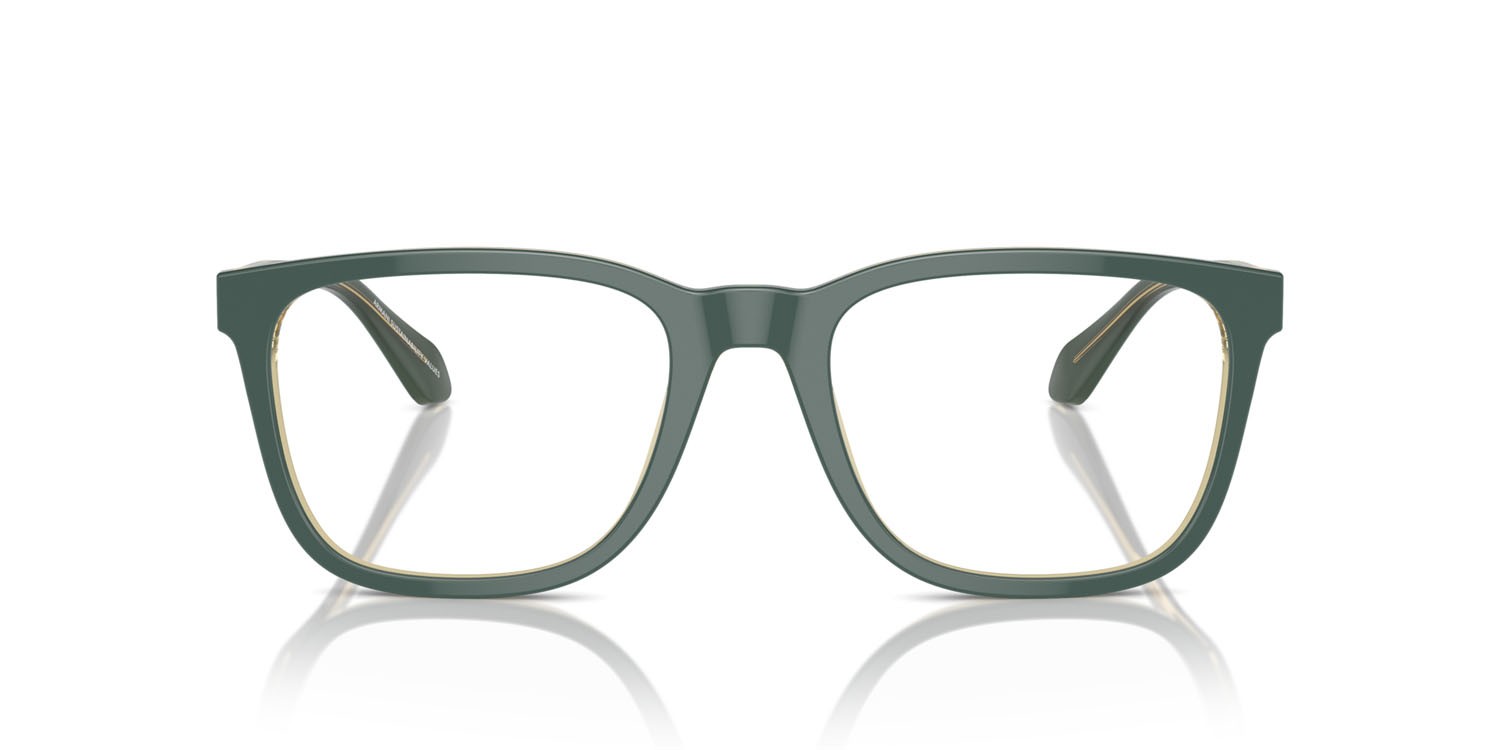 Eyeglasses Giorgio Armani AR 7255 (6086) color top green/olive transparent shape square lenses lente demo