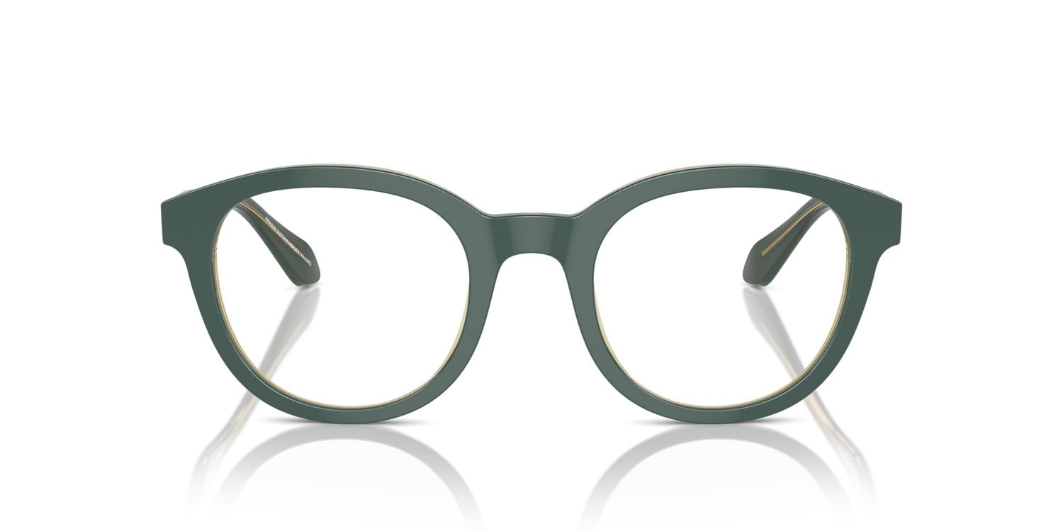 Eyeglasses Giorgio Armani AR 7256 (6086) color top green/olive transparent shape pantos lenses lente demo