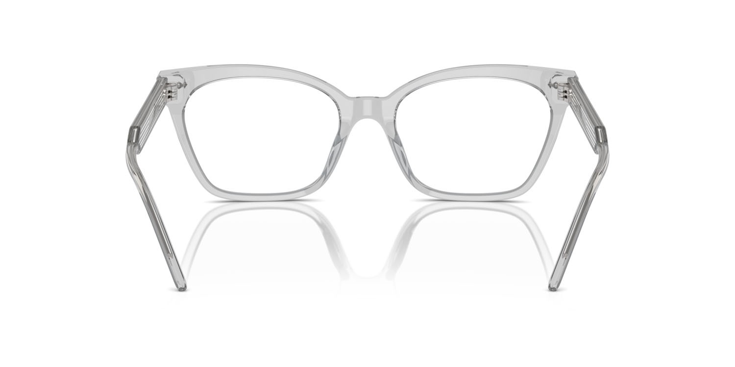 Eyeglasses Giorgio Armani AR 7257U (6080) color grigio trasparente shape cat eye lenses lente demo