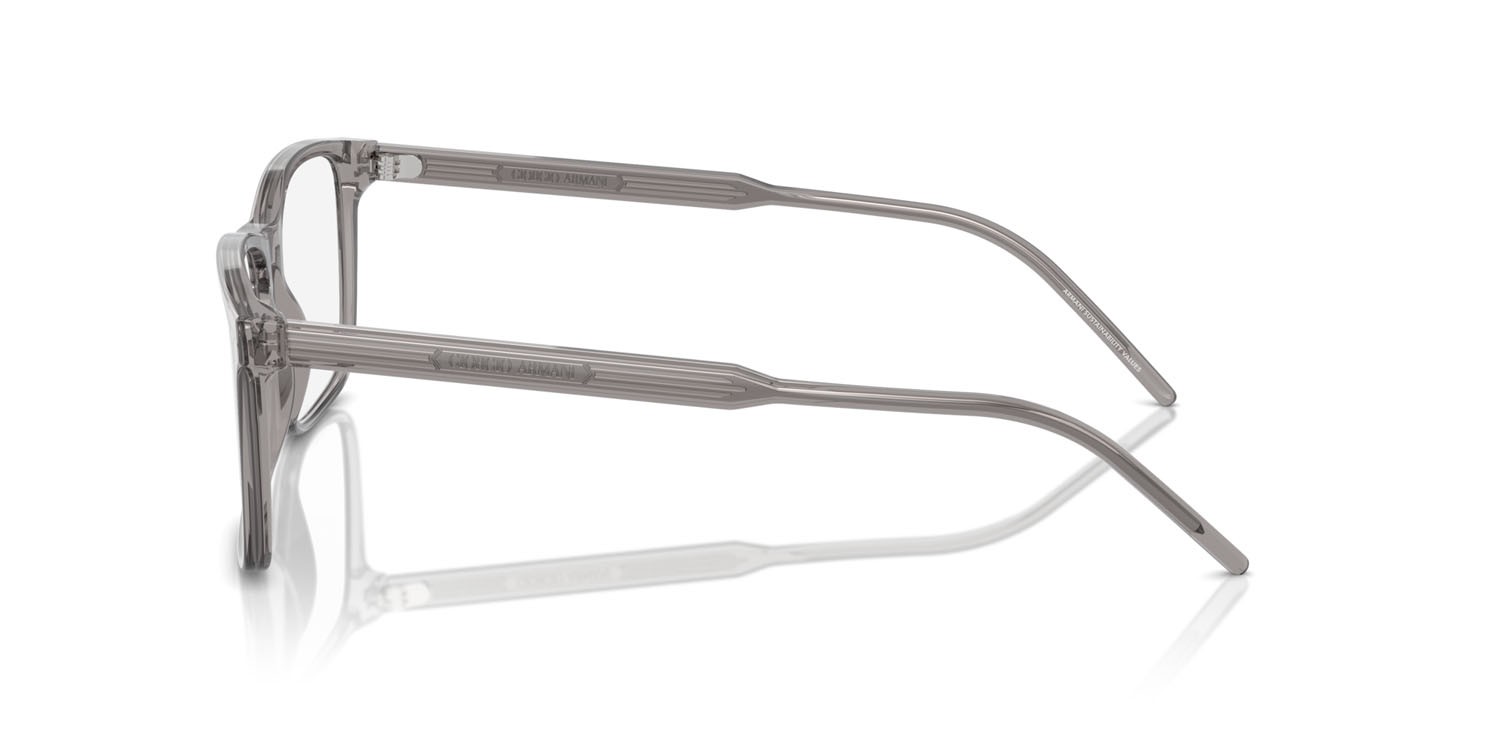 Eyeglasses Giorgio Armani AR 7258 (6070) color grigio trasparente shape rectangle lenses lente demo