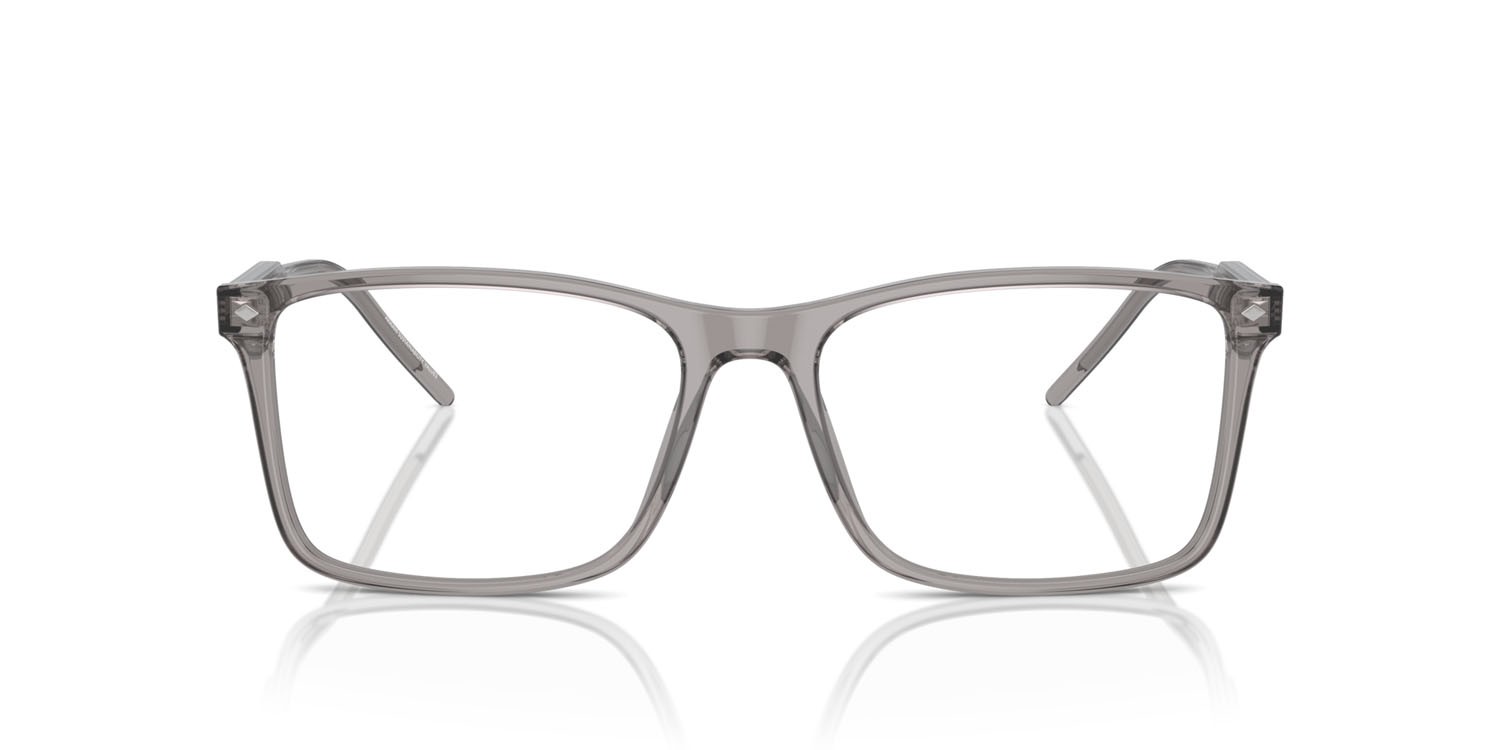 Eyeglasses Giorgio Armani AR 7258 (6070) color grigio trasparente shape rectangle lenses lente demo