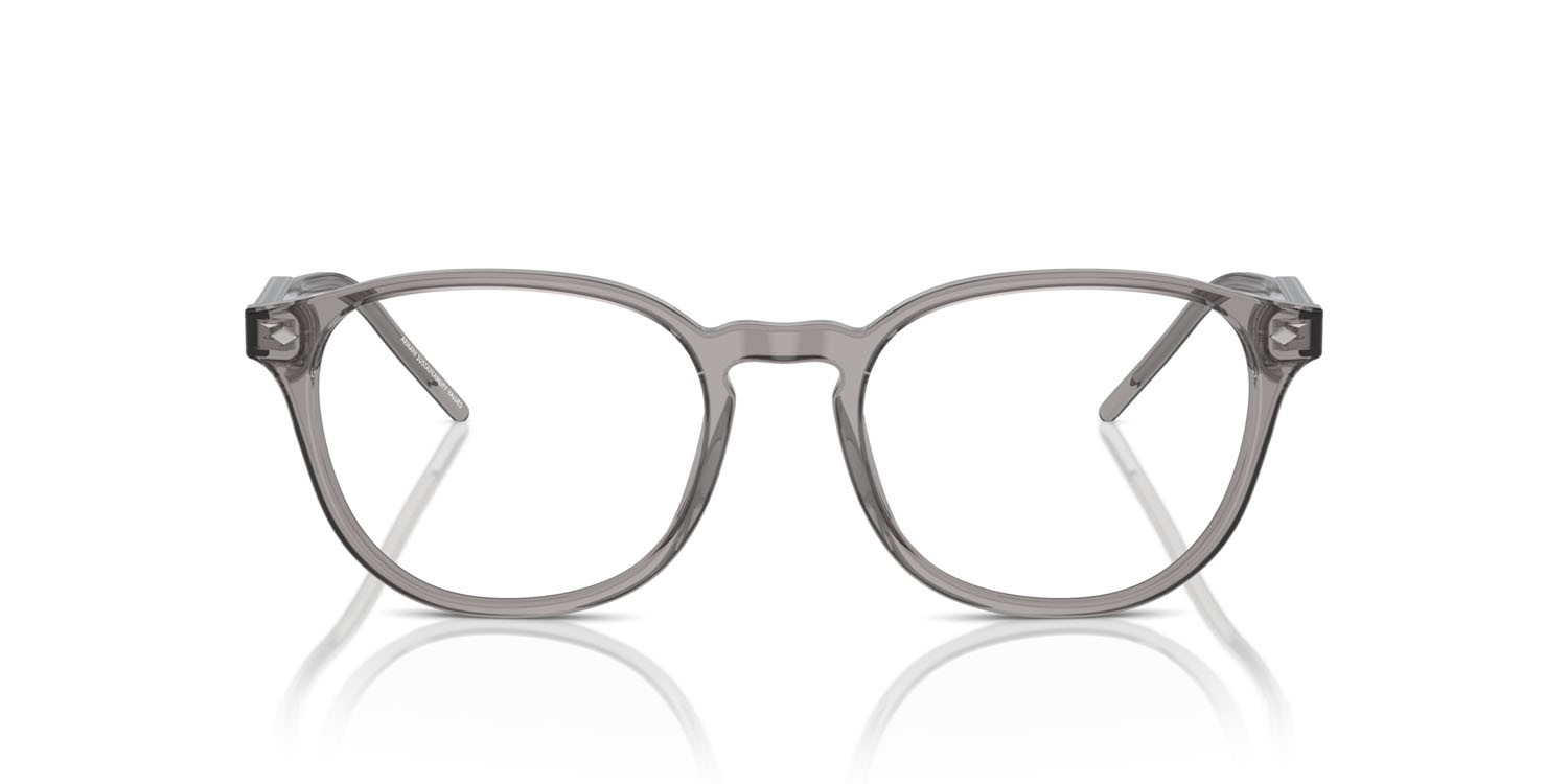Eyeglasses Giorgio Armani AR 7259 (6070) color grigio trasparente shape pantos lenses lente demo