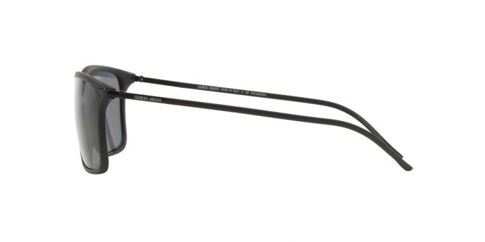 Sunglasses Giorgio Armani AR 8034 (504281) color matte black shape rectangle lenses polar grey
