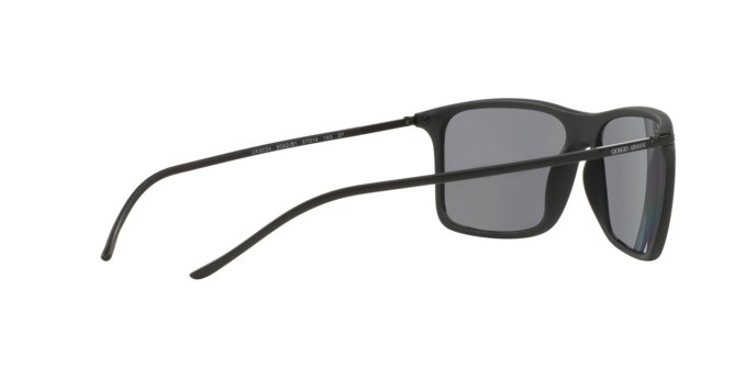 Sunglasses Giorgio Armani AR 8034 (504281) color matte black shape rectangle lenses polar grey