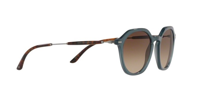 Sonnenbrillen Giorgio Armani AR 8109 (568013) farbe opal petroleum form pantos gläser brown gradient