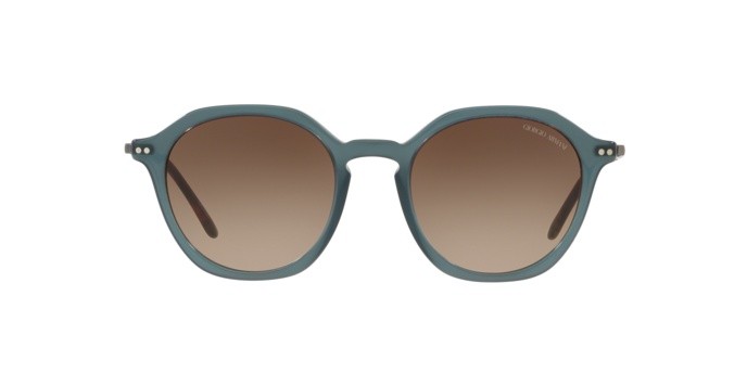 Sonnenbrillen Giorgio Armani AR 8109 (568013) farbe opal petroleum form pantos gläser brown gradient