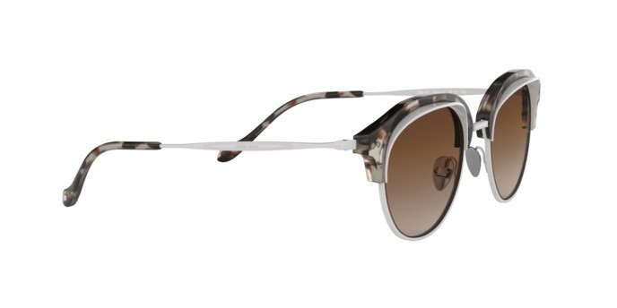 Sonnenbrillen Giorgio Armani AR 8117 (564813) farbe brown havana/matte cream form pantos gläser brown gradient