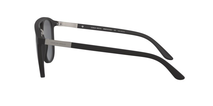 Occhiali da sole Giorgio Armani AR 8118 (504281) colore matte black forma quadrato lenti polar grey