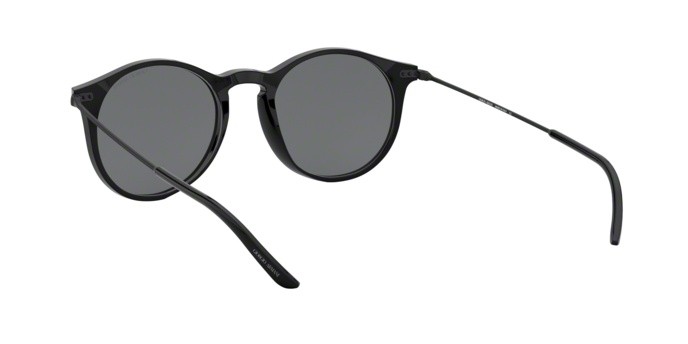 Sunglasses Giorgio Armani AR 8121 (500187) color black shape pantos lenses grey