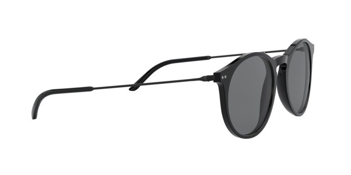 Sunglasses Giorgio Armani AR 8121 (500187) color black shape pantos lenses grey
