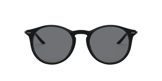 Sunglasses Giorgio Armani AR 8121 (500187) color black shape pantos lenses grey