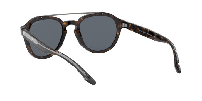 Sonnenbrillen Giorgio Armani AR 8129 (502687) farbe havana form pantos gläser dark grey