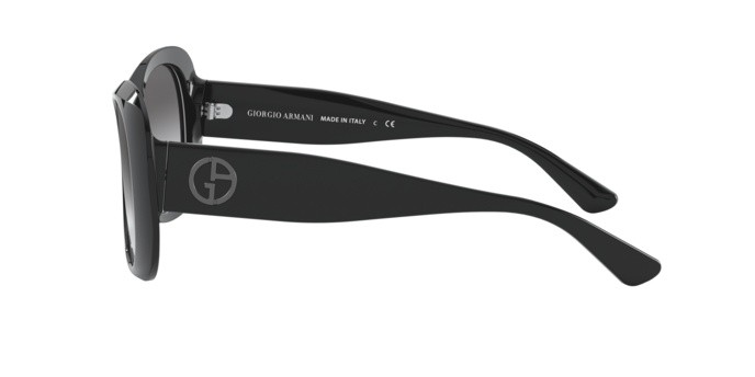 Sonnenbrillen Giorgio Armani AR 8132 (500111) farbe black form schmetterling gläser grey gradient