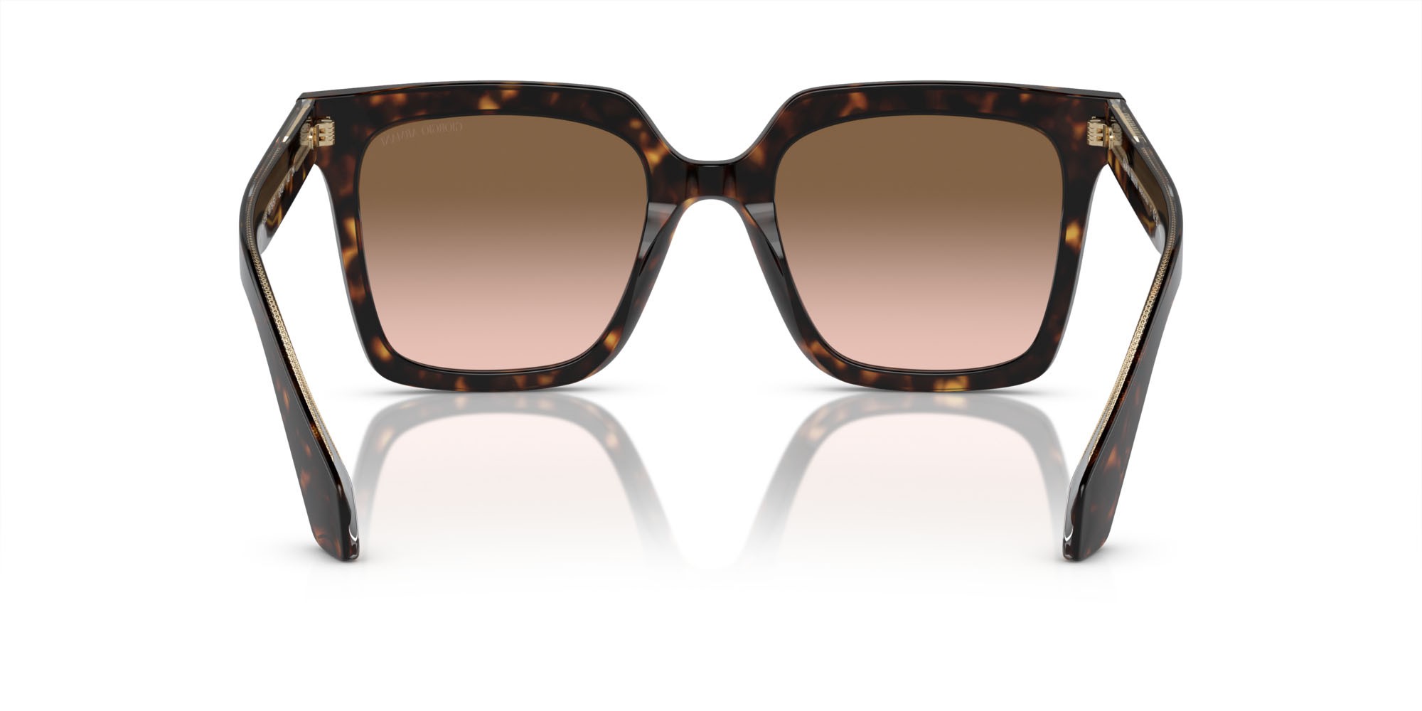 Occhiali da sole Giorgio Armani AR 8156 (587951) colore havana forma quadrato lenti marrone sfumato