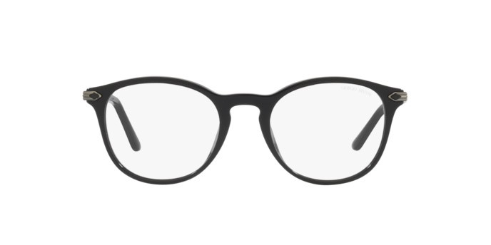 Sonnenbrillen Giorgio Armani AR 8159U (50011W) farbe black form pantos gläser clear