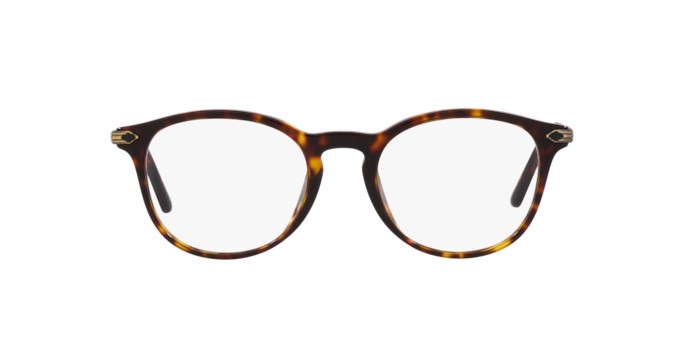 Sonnenbrillen Giorgio Armani AR 8159U (50261W) farbe havana form pantos gläser clear