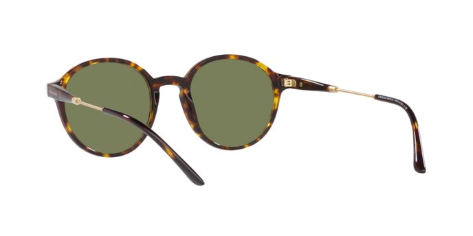 Sonnenbrillen Giorgio Armani AR 8160 (50262A) farbe havana form pantos gläser green